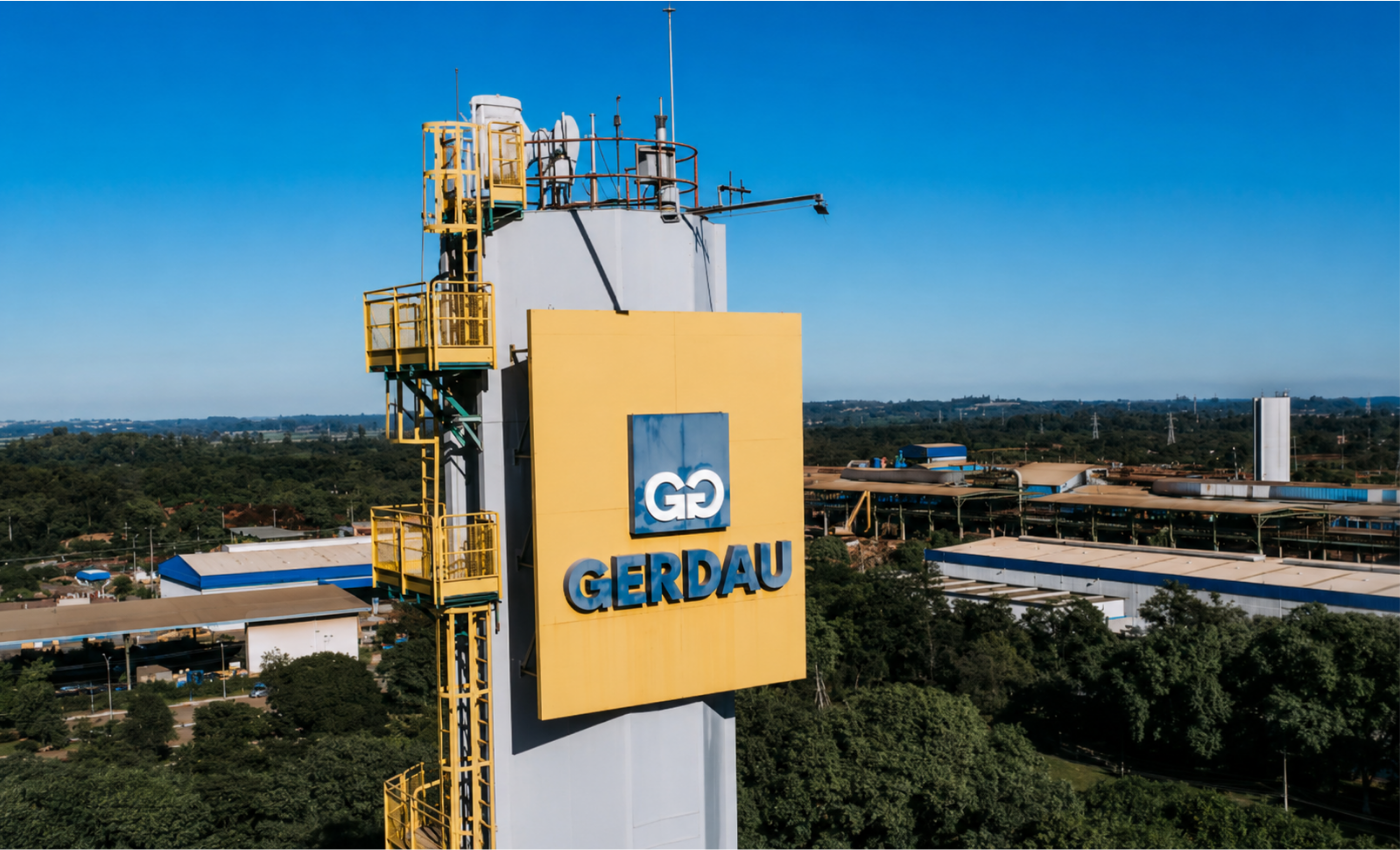Gerdau steel production and industrial supply operations in Brazil